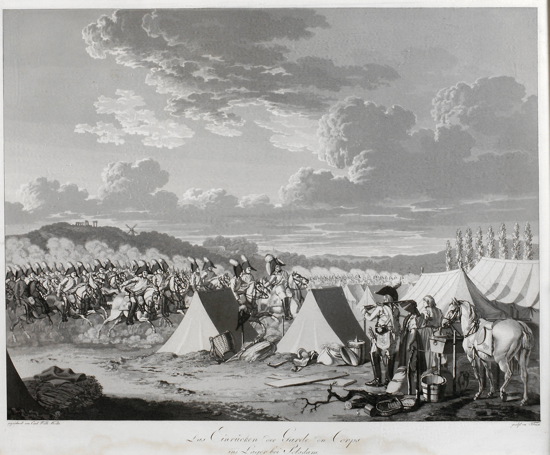 Prof. Friedrich Frick, Feldlager bei Potsdam