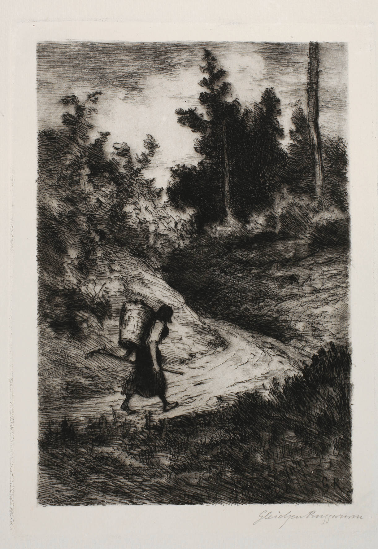 Ludwig von Gleichen-Rußwurm, Kiepe tragende Bäuerin