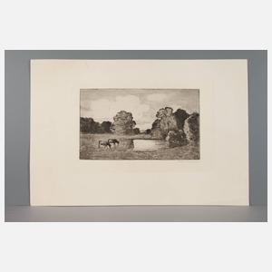 Ludwig von Gleichen-Rußwurm, Kühe am Teich