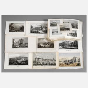 Sammlung von ca. 240 Stadtansichten Sachsen 19. Jh.