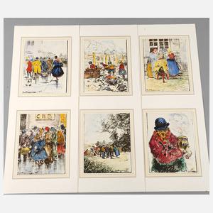 Paul Hagemans, Sechs Graphiken