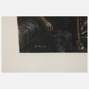 „Der späte Schlafbursche“ nach Prof. Heinrich Zille