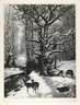 Wilhelm Krauskopf, Hirschwild im Winterwald