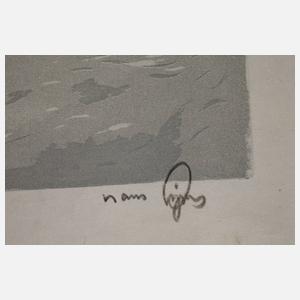 Hans Figura, „Föhren am Hang“