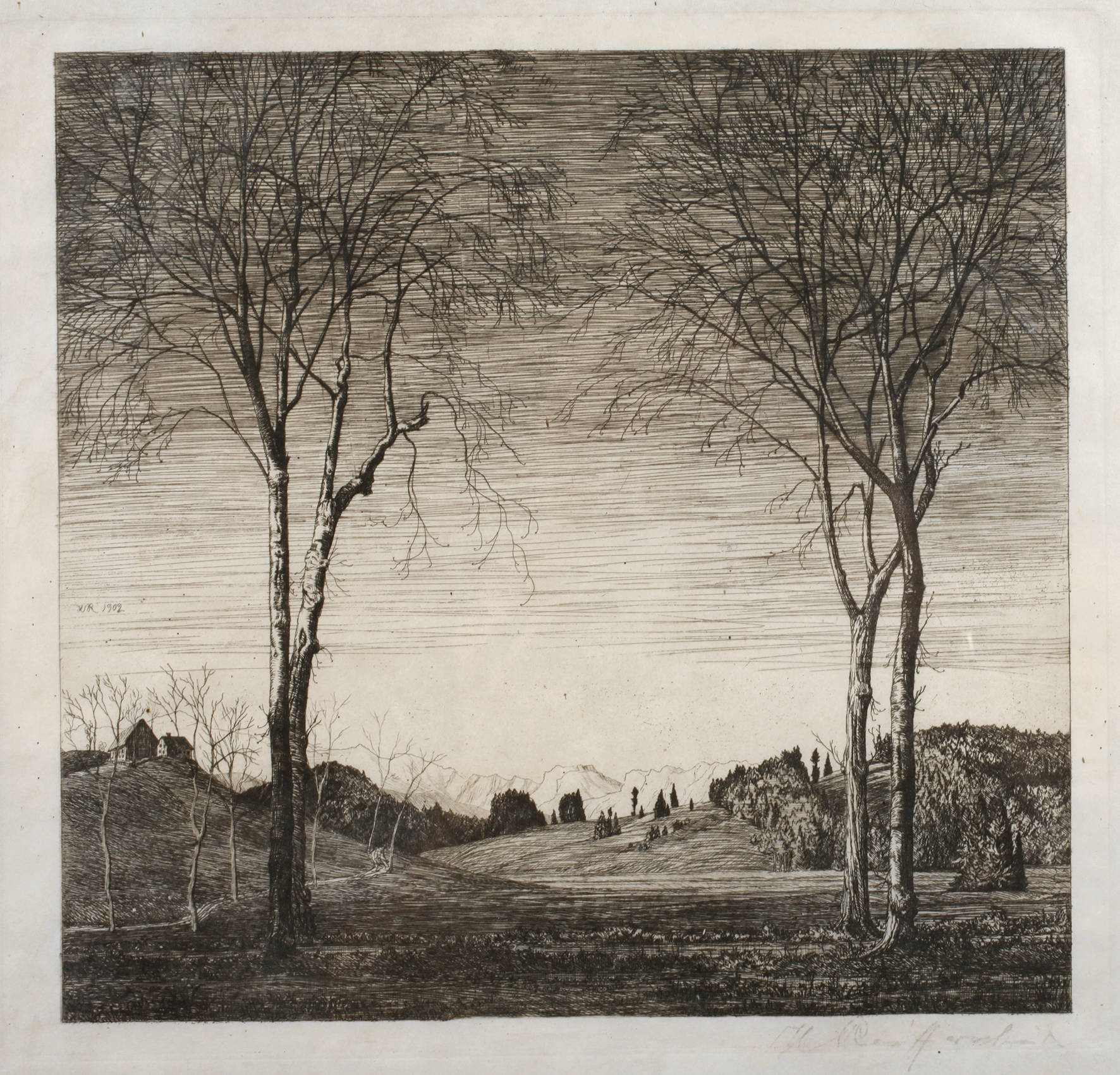 Prof. Heinrich Reifferscheid, Voralpenlandschaft