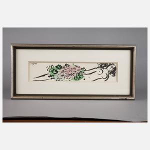 „Femme nue avec Fleurs“ nach Marc Chagall