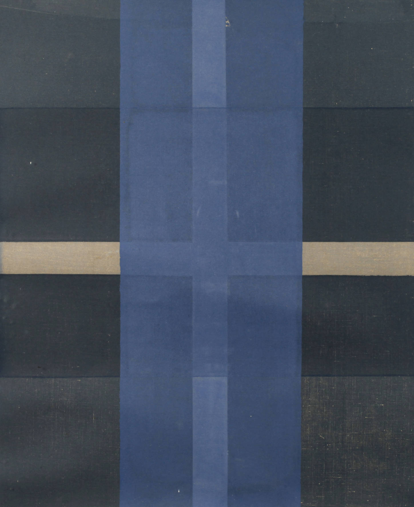 Abstrakte Komposition „Denium cross over“