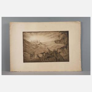 Zwei Graphiken „Palmsonntag“ und „Föhn“