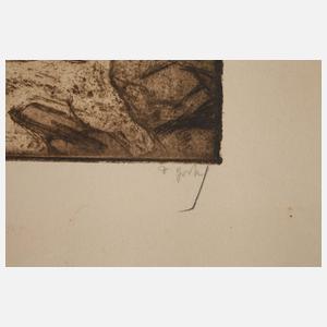 Zwei Graphiken „Palmsonntag“ und „Föhn“