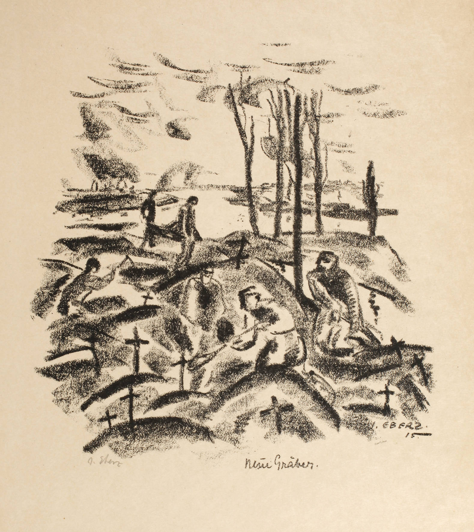 Prof. Josef Eberz, ”Neue Gräber”