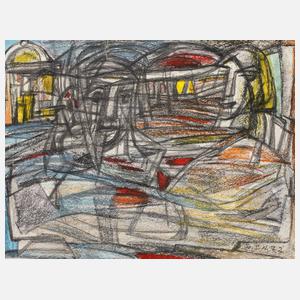 Prof. Hilde Goldschmidt attr., Personen vor Architektur