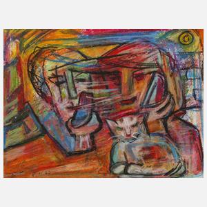 Prof. Hilde Goldschmidt, Komposition mit Katze