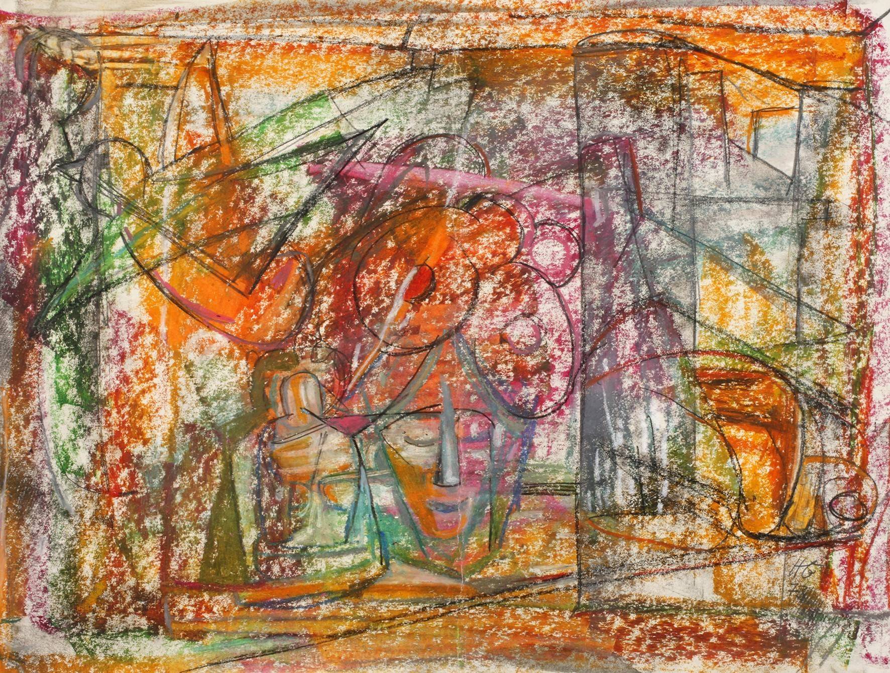 Prof. Hilde Goldschmidt, Komposition mit Maske