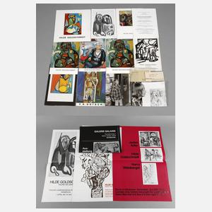 Prof. Hilde Goldschmidt, Konvolut Plakate, Ausstellungshefte, Fotos