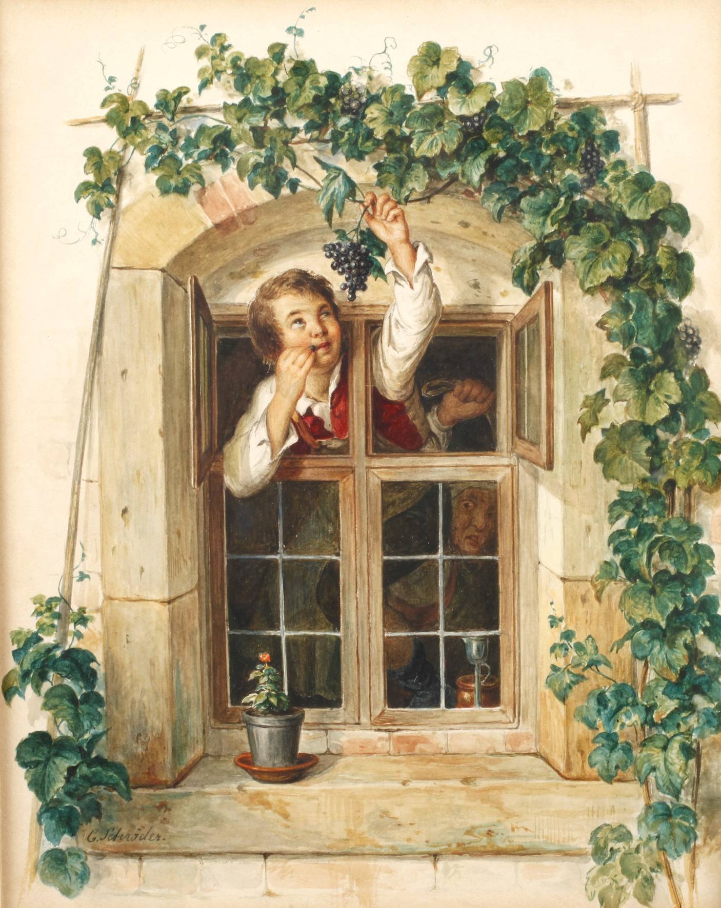 Karl Schröder, „Der Traubendieb“