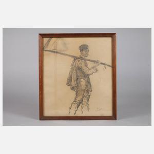 Prof. Fritz von Uhde, „Vom Felde heimkehrender Arbeiter“