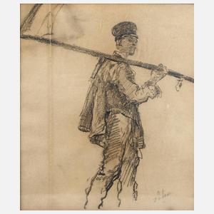 Prof. Fritz von Uhde, „Vom Felde heimkehrender Arbeiter“