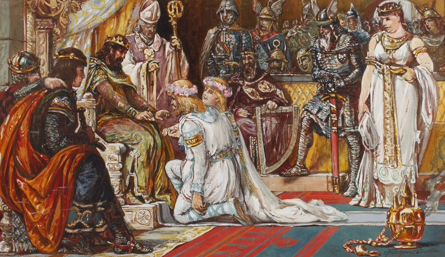 Ernst Albert Fischer - Cörlin, Hochzeitsszene