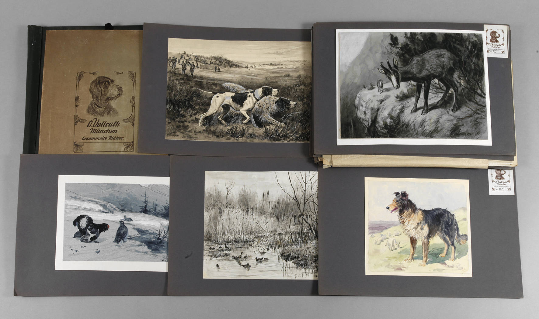 Otto Vollrath, Mappe mit Zeichnungen und Drucken