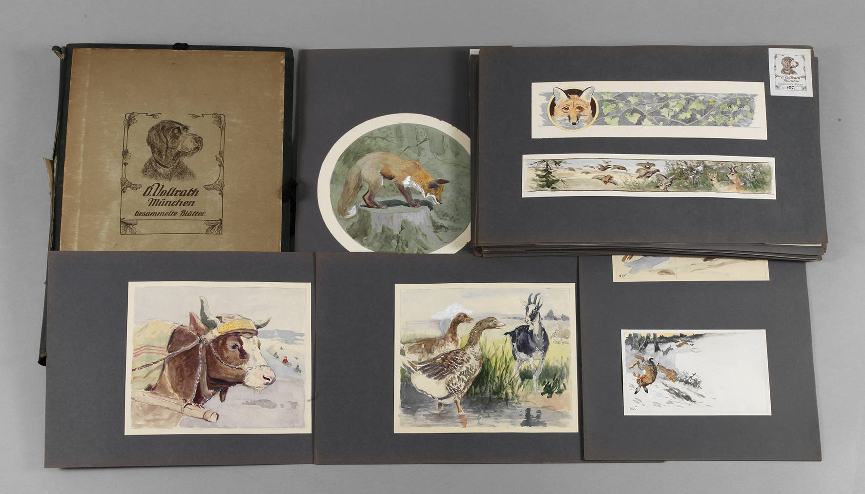 Otto Vollrath, Mappe Zeichnungen und Drucke