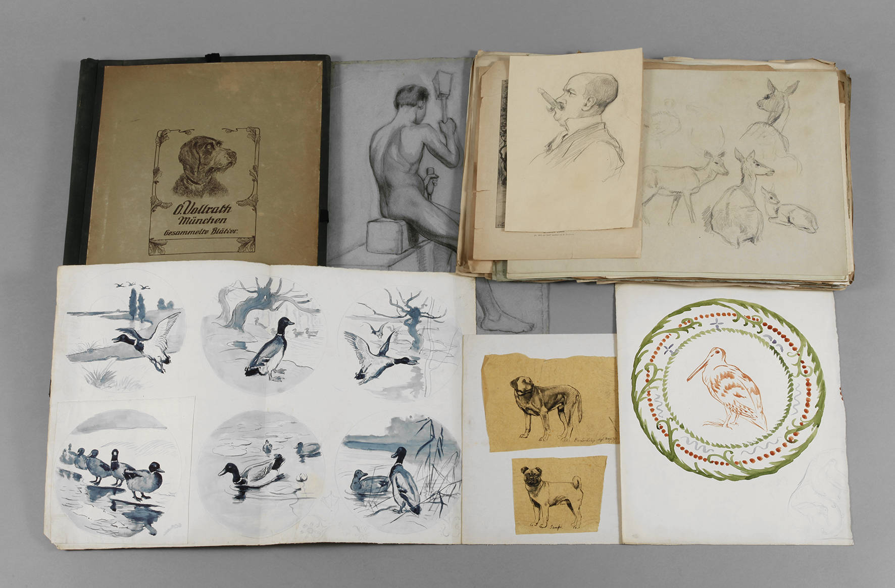 Otto Vollrath, Mappe Zeichnungen und Skizzen