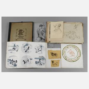 Otto Vollrath, Mappe Zeichnungen und Skizzen