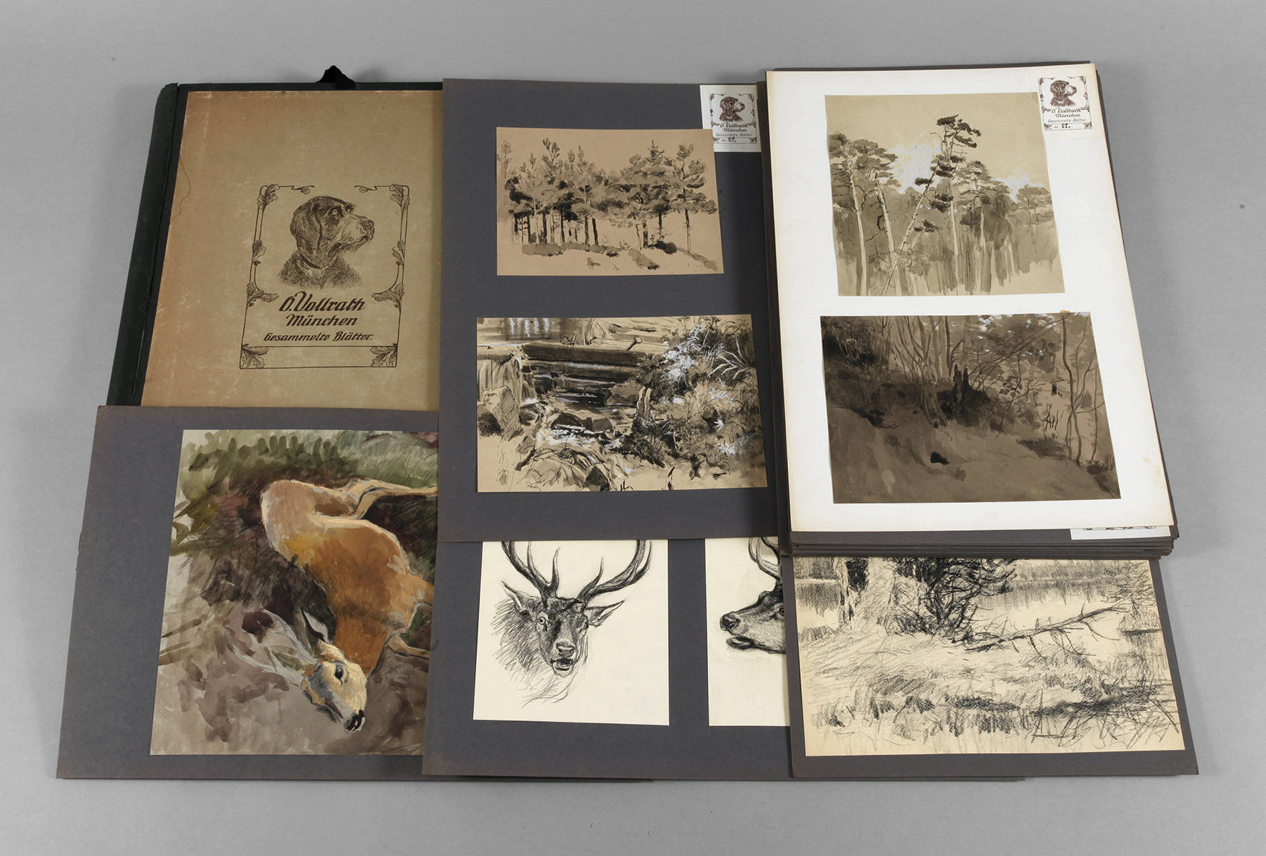 Otto Vollrath, Mappe Landschafts- und Tierdarstellungen