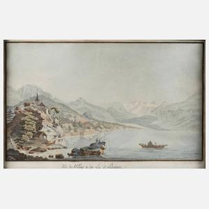 H. Goldschmid, „Vüe du Village & du Lac de Brienz“