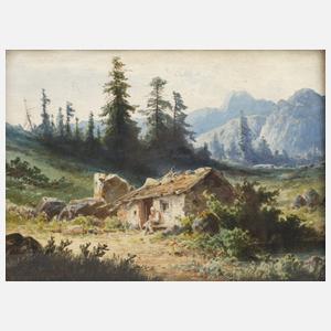 Anton Doll, Berghütte in den Alpen