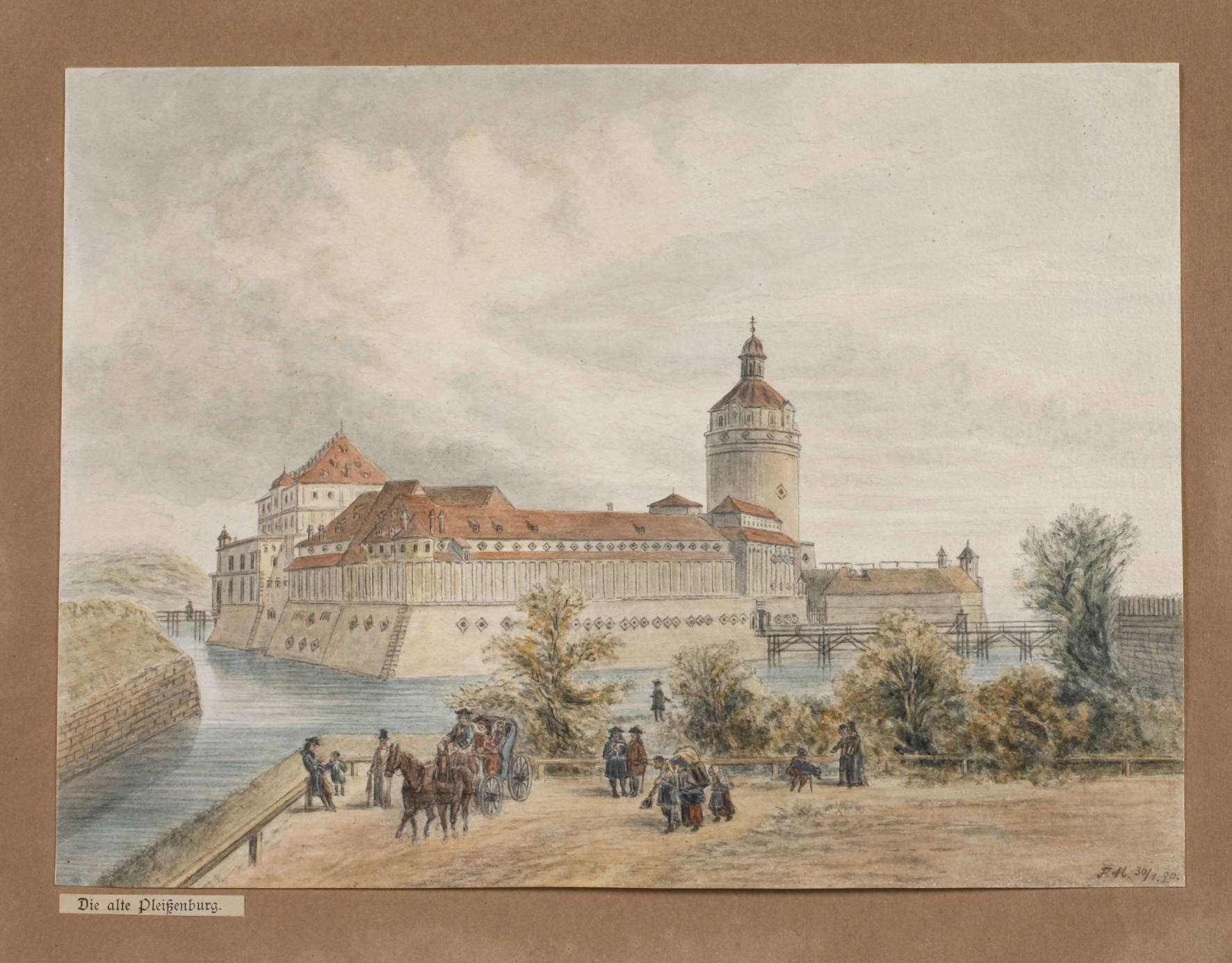 Ansicht Leipzig ”Die alte Pleißenburg”