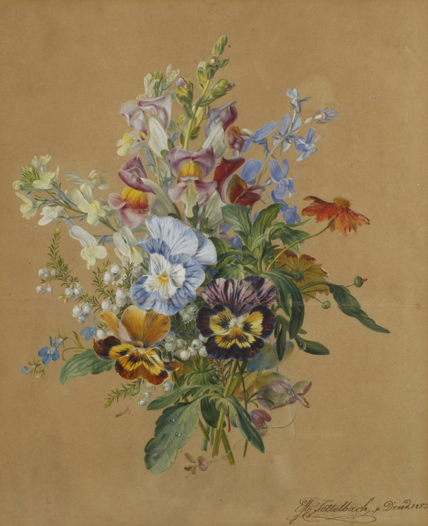 Prof. Moritz Tettelbach, Sommerblumenbukett