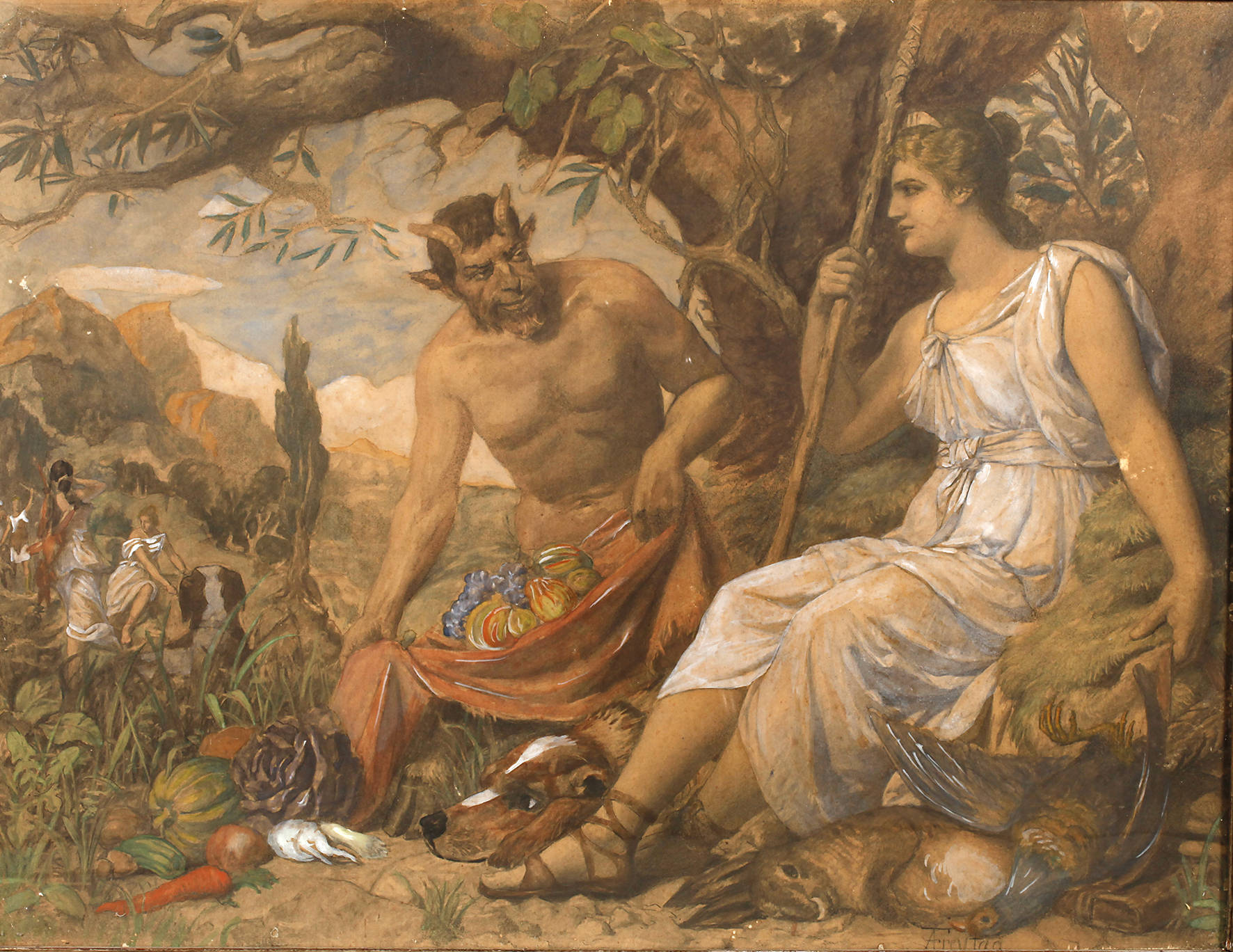 Prof. Albert Freytag, Diana mit Faunus