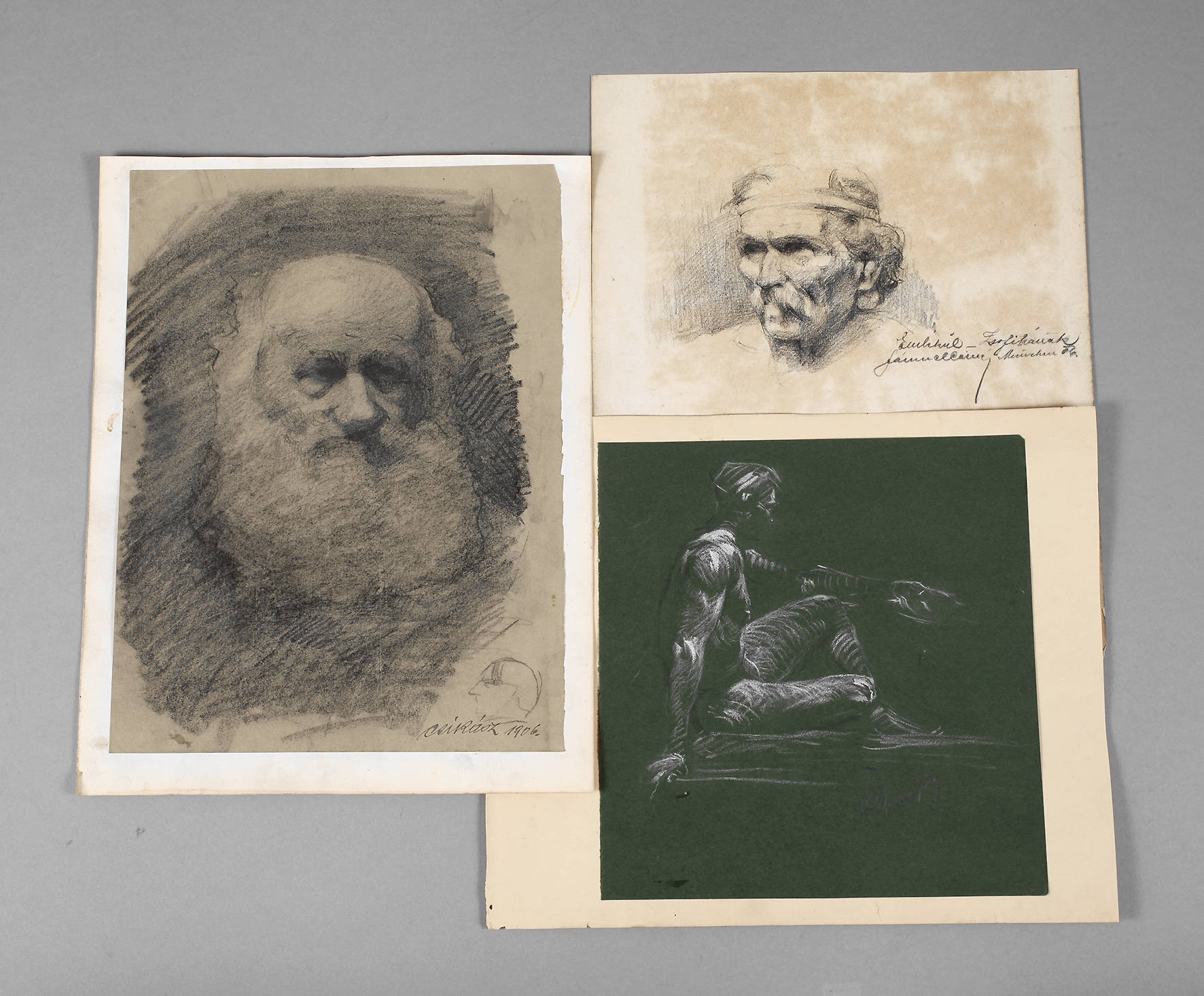 Imre Csikász, attr., Portrait eines bärtigen Alten