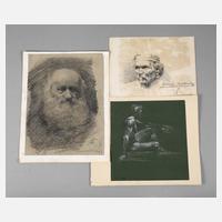 Imre Csikász, attr., Portrait eines bärtigen Alten111