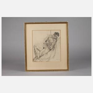 Schlummernder Damenakt