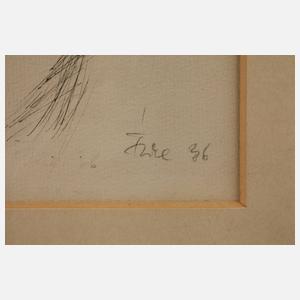 Schlummernder Damenakt