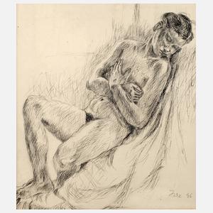 Schlummernder Damenakt