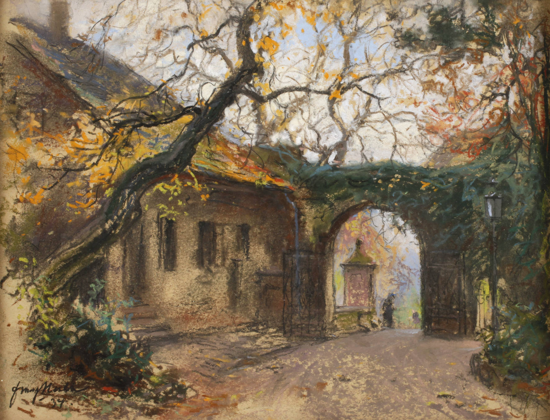 Prof. Franz Huth, “Schlossausgang in Heidelberg”