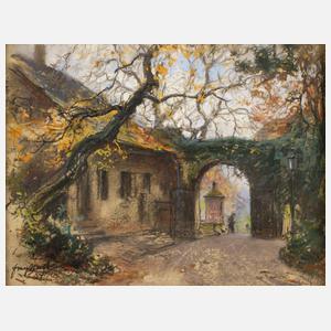 Prof. Franz Huth, “Schlossausgang in Heidelberg”