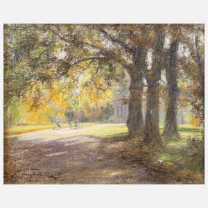 Prof. Franz Huth, Sommerliche Parklandschaft