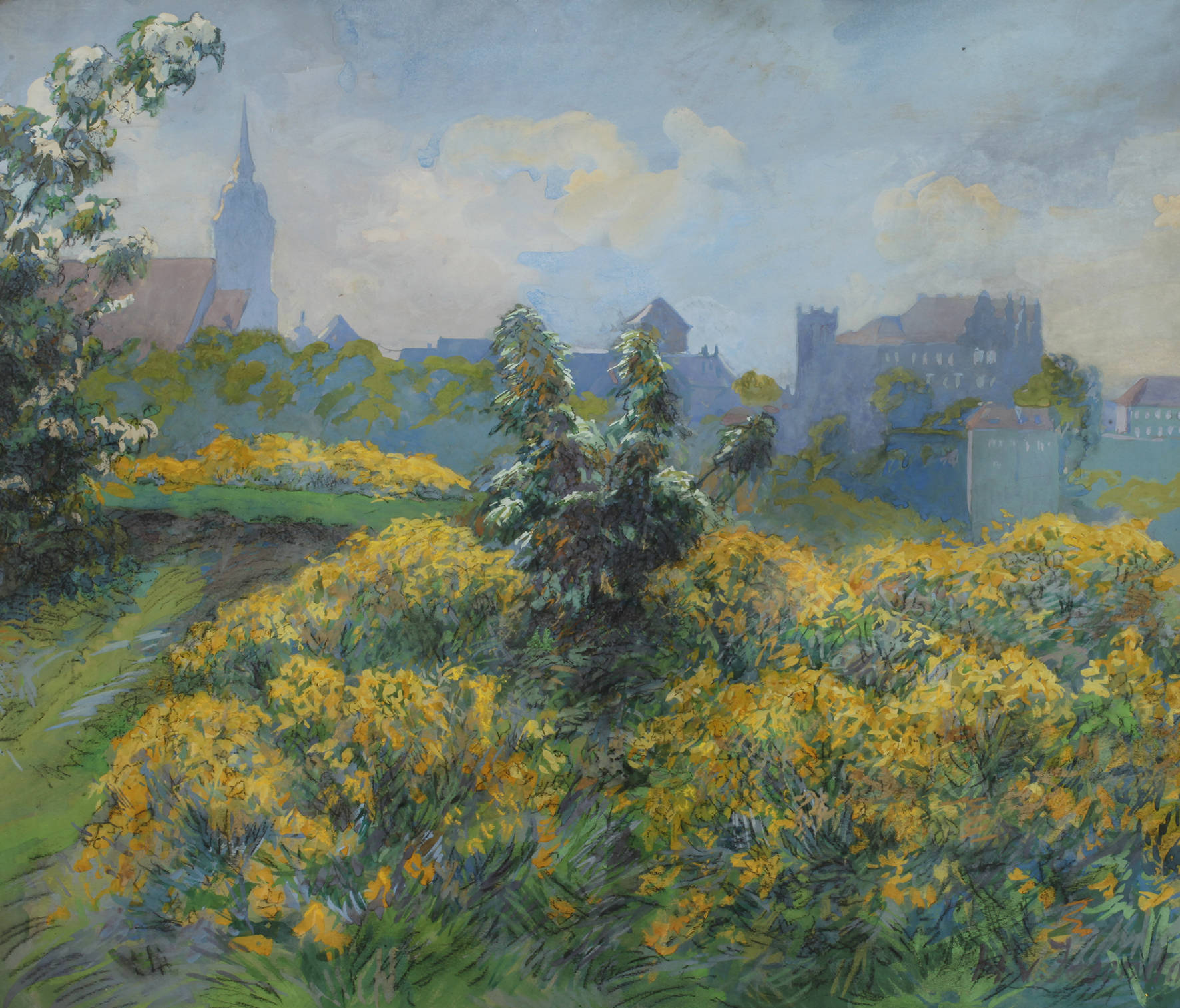 Sommerliche Stadtansicht