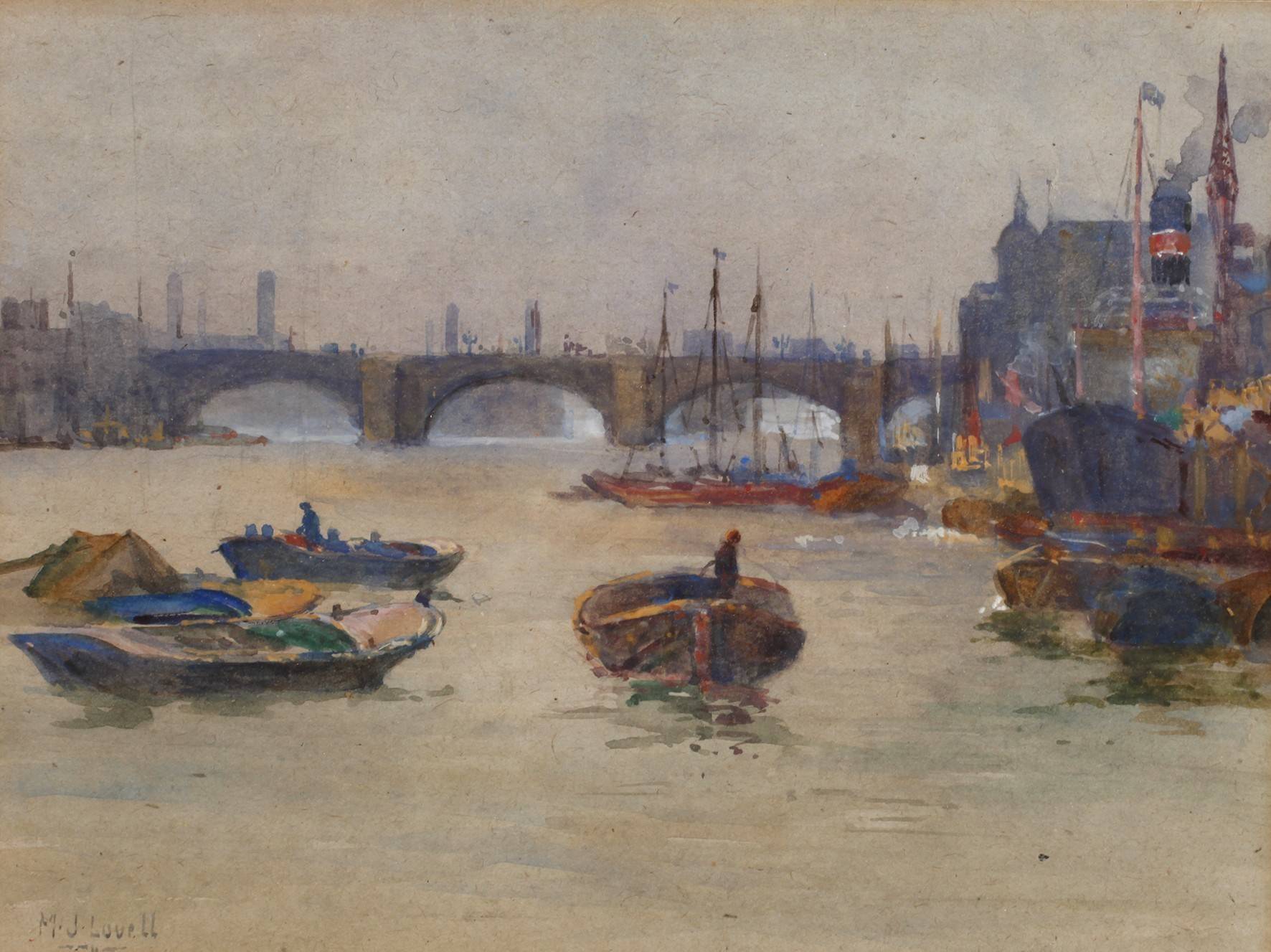 Margaret J. Lovell, „The Thames near Cannon Street“
