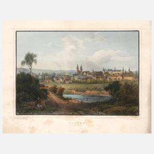 ”Plauen von der Morgenseite”, um 1850