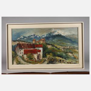 Martin Grünert, ”Schloss und Dorf Tirol bei Meran Italien”