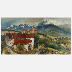 Martin Grünert, ”Schloss und Dorf Tirol bei Meran Italien”
