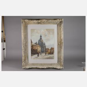 Rudolf Poeschmann, Dresden Neumarkt mit Frauenkirche