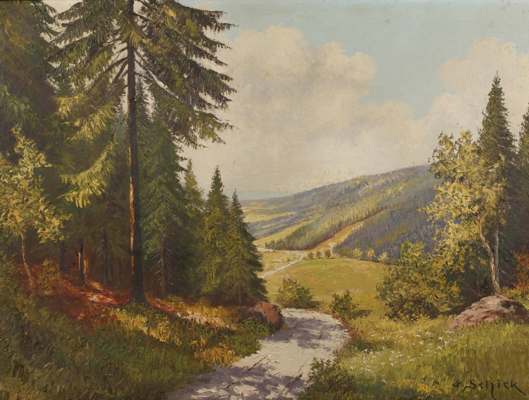 Friedrich Schick, Im Vogtland