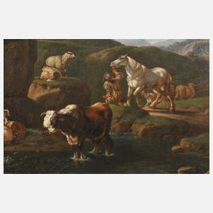 Künstlerfamilie Roos, attr., Hirtenlanschaft