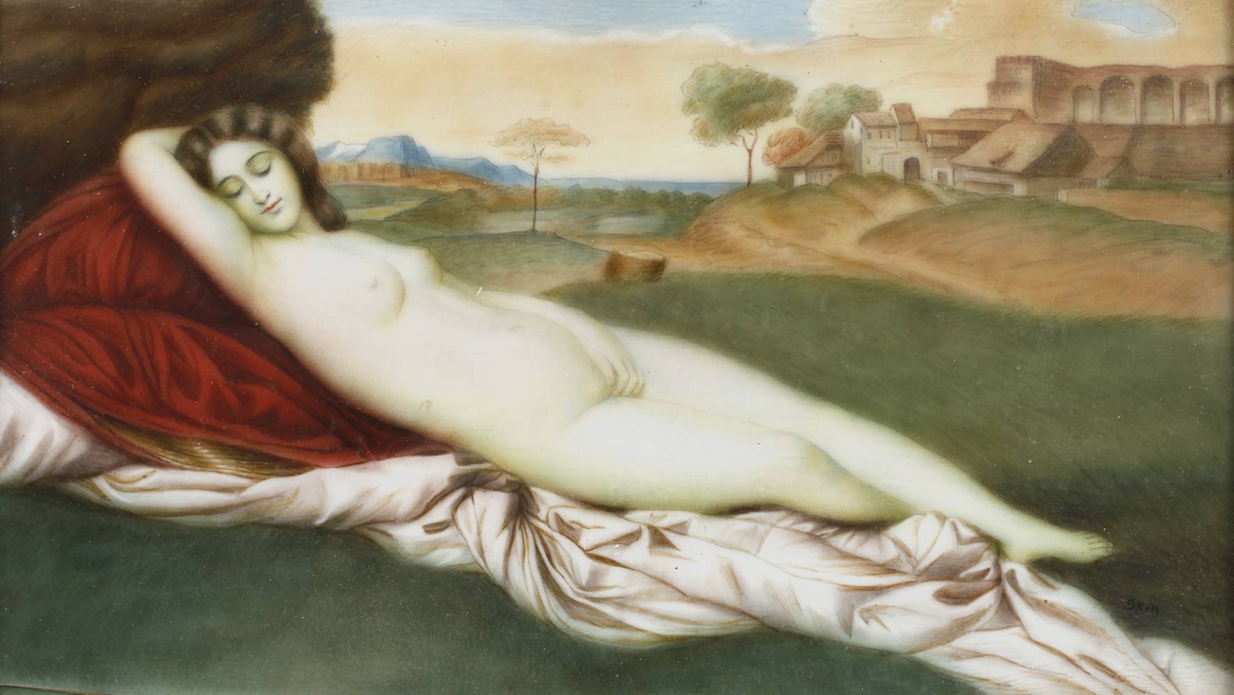 Kopie nach Giorgione, Schlummernde Venus