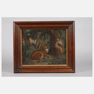 Hirschportrait nach Johann Elias Ridinger